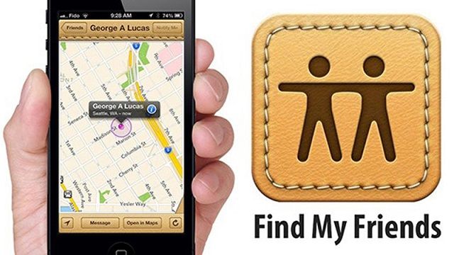 Định vị qua phần mềm Find My Friends