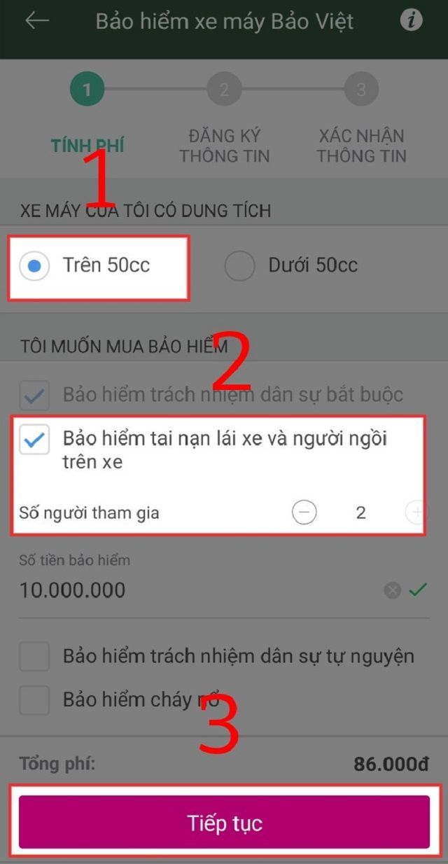Quy định bảo hiểm xe máy: Hướng dẫn mua online bảo hiểm xe máy 38 Chọn dung tích đúng với loại xe mình đang sở hữu