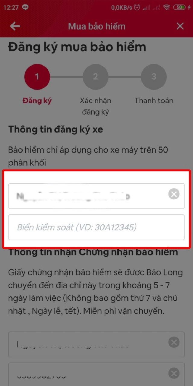 Quy định bảo hiểm xe máy: Hướng dẫn mua online bảo hiểm xe máy 47 Bước 6