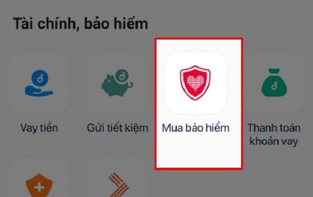 Quy định bảo hiểm xe máy: Hướng dẫn mua online bảo hiểm xe máy 43 Bước 2 chọn Tài chính, bảo hiểm rồi “Mua bảo hiểm”